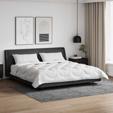 Vidaxl dekbed set met kussen 3 pcs wit microfiber en dons feather