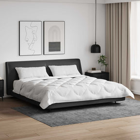 Vidaxl dekbedset met kussen 3 st wit microvezel