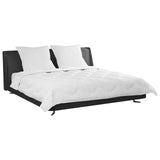 Vidaxl dekbed set met kussen 3 pcs wit microfiber en dons feather