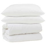 Vidaxl dekbed set met kussen 3 pcs wit microfiber en dons feather