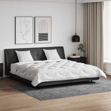 Vidaxl dekbed met kussens met kussen 3 pcs wit microvezel