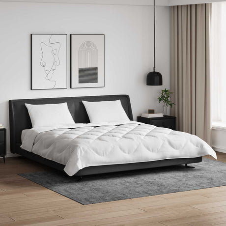 Vidaxl dekbed met kussens met kussen 3 st wit microvezel