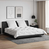 Vidaxl dekbed met kussens met kussen 3 pcs wit microvezel
