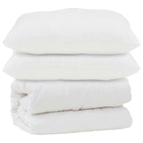 Vidaxl dekbed met kussen 3 pcs wit microfibre