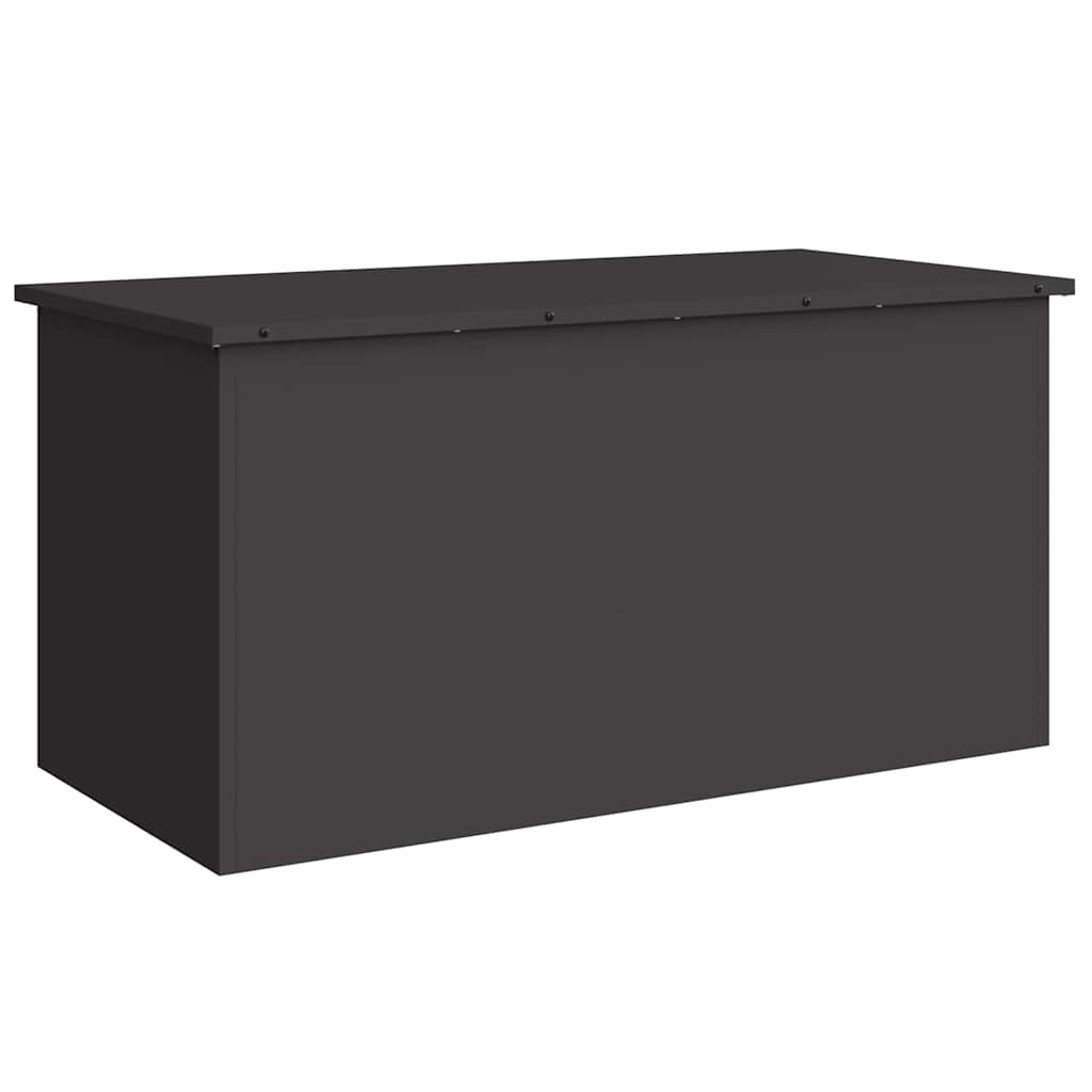 Vidaxl buitenopslagdoos zwart 100 x 50,5 x 50 cm staal