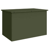 Vidaxl buitenopslagdoos met opslag olijf groen 80 x 50,5 x 50 cm staal