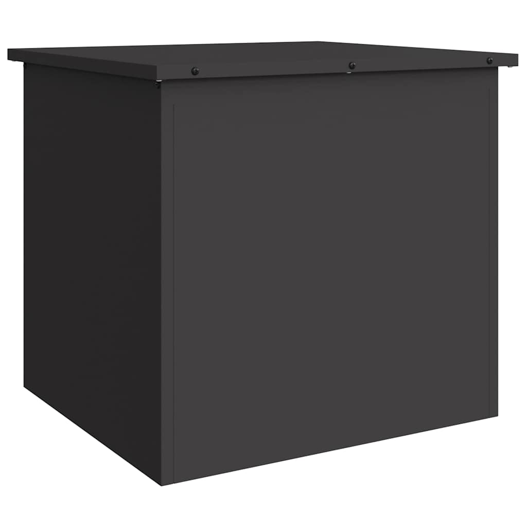 Vidaxl buitenopslagdoos zwart 55 x 50,5 x 50 cm staal
