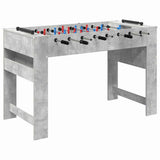 Vidaxl voetbaltafel beton grijs 125 x 60,5 x 80 cm bewerkt hout