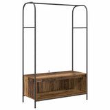 Vidaxl kledingrek bruin eiken 100 x 44 x 160 cm bewerkt hout