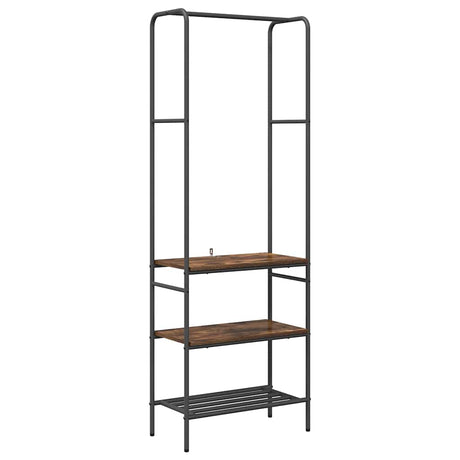 Vidaxl kledingrek gerookt eiken 60 x 30 x 171 cm bewerkt hout