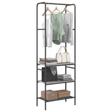 Vidaxl kledingrek met plank grijs sonoma 60 x 30 x 171 cm bewerkt hout