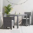 Vidaxl tuin eetset 3 st lichtgrijs polypropyleen