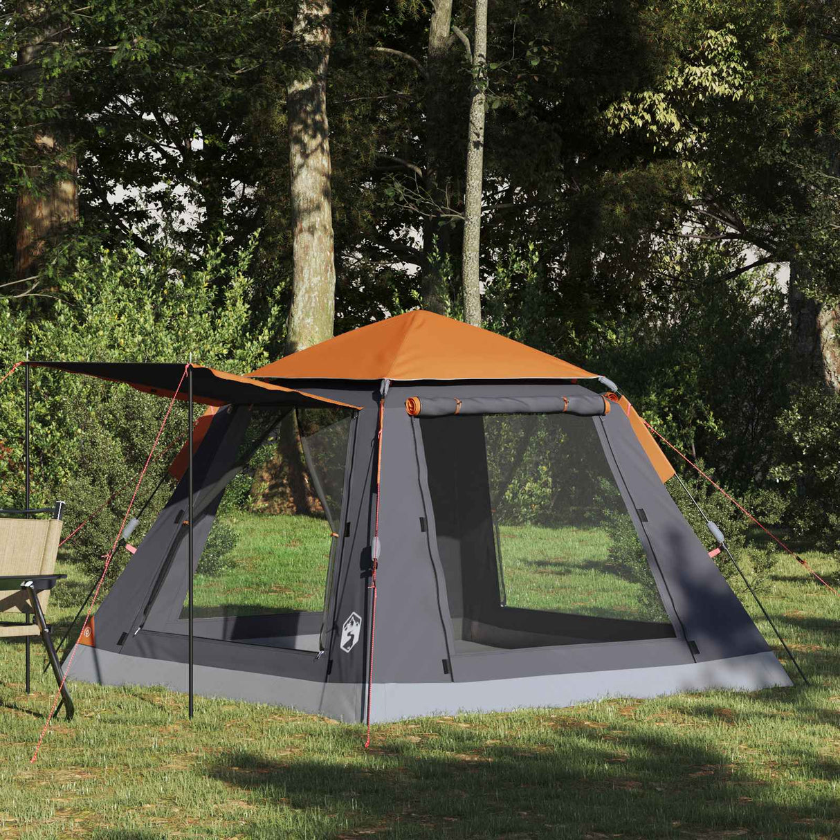 Vidaxl instant tent met regenfly voor 3 personen met snelle bevrijding