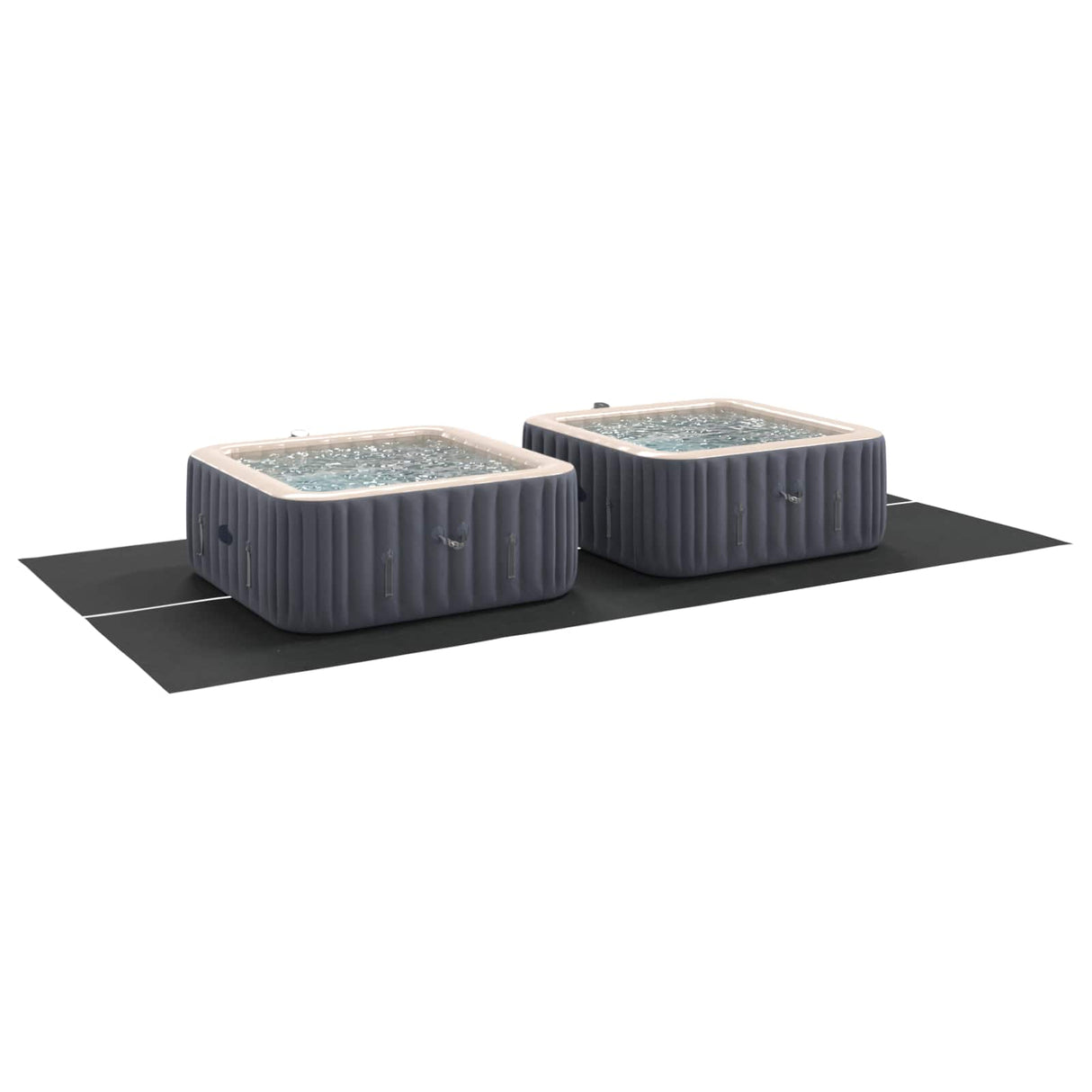 Vidaxl zwembad grondzeil zwart 500 x 250 x 0,1 cm niet-geweven stof