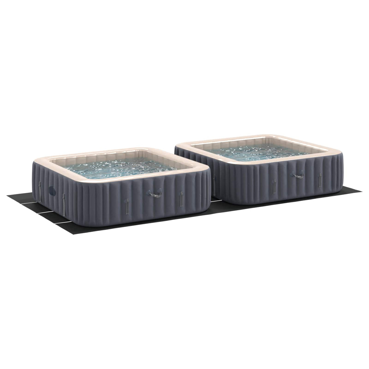Vidaxl zwembad grondzeil zwart 820 x 420 x 0,1 cm niet-geweven stof