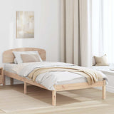 Vidaxl bedframe met hoofdeinde naturel 100 x 200 cm massief grenenhout