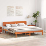Vidaxl bedframe wasbruin 180 x 200 cm massief grenenhout