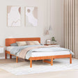 Vidaxl bedframe wasbruin 160 x 200 cm massief grenenhout