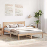 Vidaxl bedframe bruin 140 x 200 cm massief grenenhout