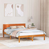 Vidaxl bedframe bruin 140 x 200 cm massief grenenhout