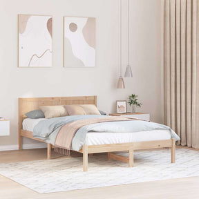 Vidaxl bedframe bruin 120 x 200 cm massief grenenhout