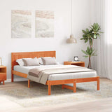 Vidaxl bedframe bruin 140 x 190 cm massief grenenhout
