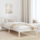 Vidaxl bedframe wit 100 x 200 cm massief grenenhout