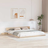 Vidaxl bedframe bruin 200 x 200 cm hout