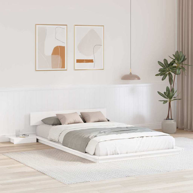Vidaxl bedframe bruin 140 x 190 cm hout