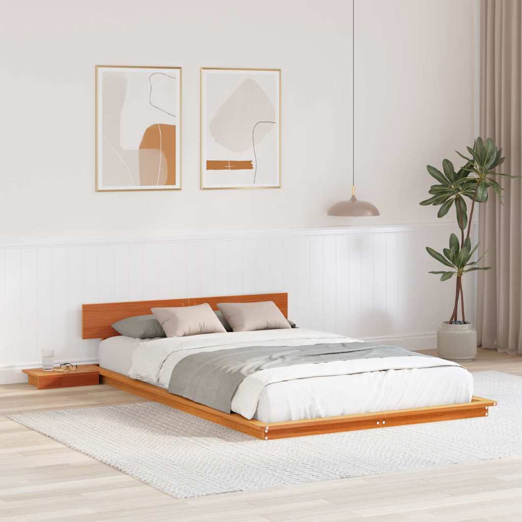 Vidaxl bedframe bruin 120 x 190 cm hout
