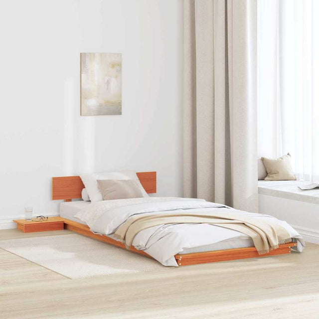 Vidaxl bedframe bruin 90 x 200 cm hout