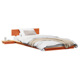 Vidaxl bedframe bruin 90 x 200 cm hout