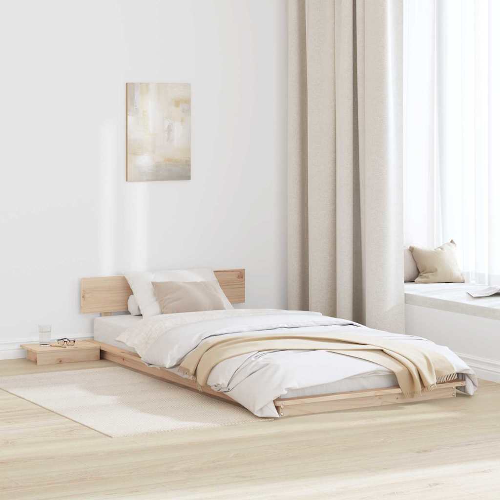 Vidaxl bedframe bruin 90 x 190 cm hout