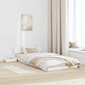 Vidaxl bedframe wit 90 x 190 cm hout