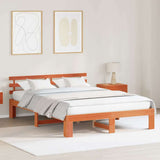 Vidaxl bedframe wasbruin 160 x 200 cm massief grenenhout