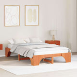 Vidaxl bedframe wasbruin 135 x 190 cm massief grenenhout