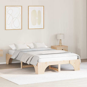 Vidaxl bedframe massief grenenhout 120 x 190 cm massief grenenhout