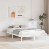 Vidaxl bedframe wit 160 x 200 cm massief grenenhout