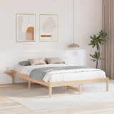 Vidaxl bedframe naturel 140 x 200 cm massief grenenhout