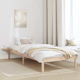 Vidaxl bedframe naturel 100 x 200 cm massief grenenhout