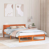 Vidaxl bedframe wasbruin 140 x 200 cm massief grenenhout