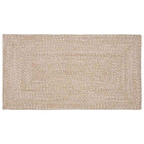 Vidaxl vloerkleden rechthoekig natuurlijk en wit 80 x 150 cm jute
