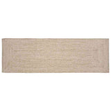 Vidaxl vloerkleden rechthoekig natuurlijk en wit 80 x 250 cm jute