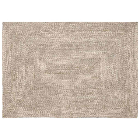 Vidaxl vloerkleden rechthoekig natuurlijk en wit 140 x 200 cm jute