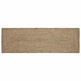 Vidaxl vloerkleden rechthoekig natuurlijk en zwart 80 x 200 cm jute