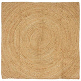 Vidaxl vloerkleden vierkant bruin 120 x 120 cm jute