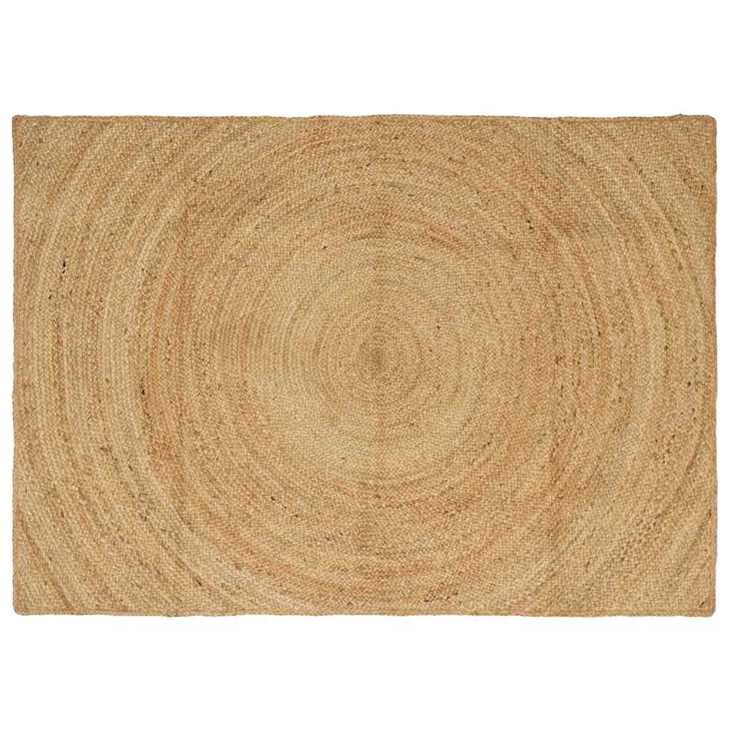 Vidaxl vloerkleden rechthoekig bruin 120 x 170 cm jute