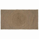Vidaxl vloerkleden rechthoekig grijs 80 x 150 cm jute