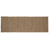 Vidaxl vloerkleden rechthoekig grijs 80 x 200 cm jute