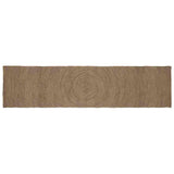 Vidaxl vloerkleden rechthoekig grijs 80 x 400 cm jute